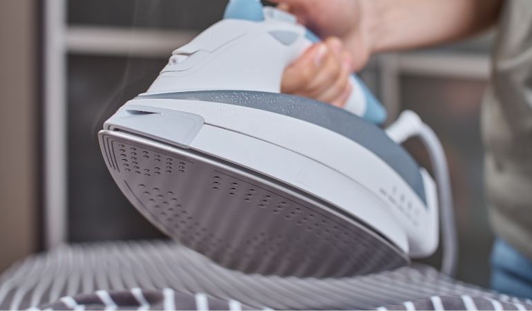 testing top steam iron brands on clothes