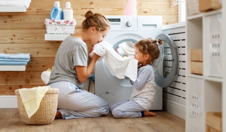 large family using washing machine best