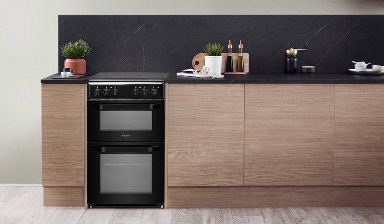 top electric cooker freestanding hotpoint