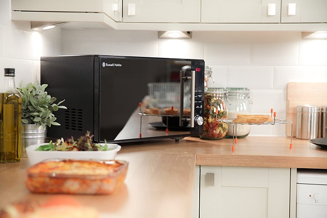 combi microwave in kitchen