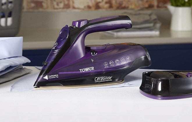 Tower-2-in-1 Cord Cordless Iron with Ceraglide
